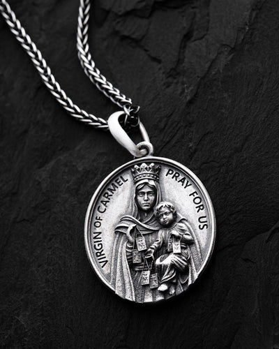 Pandantiv din argint VIRGIN OF CARMEL — imaginea 2