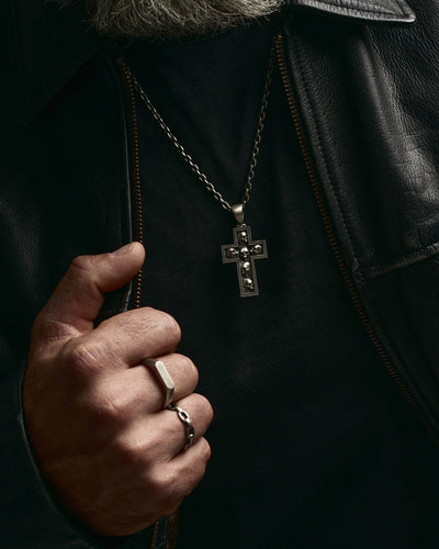 Silver cross INNER DEMONS — product view 2