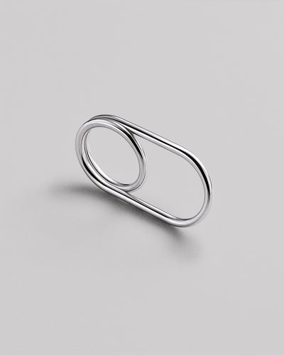 Silver ring DOUBLE (two-finger)