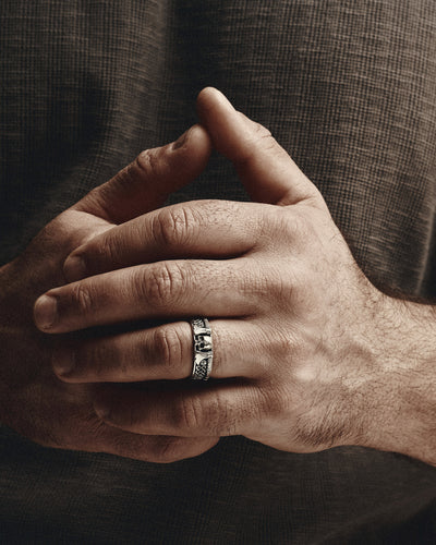 Silver ring VIKING WARRIOR