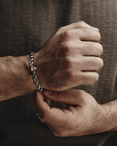 Silverarmband SKULL – produktbild 2
