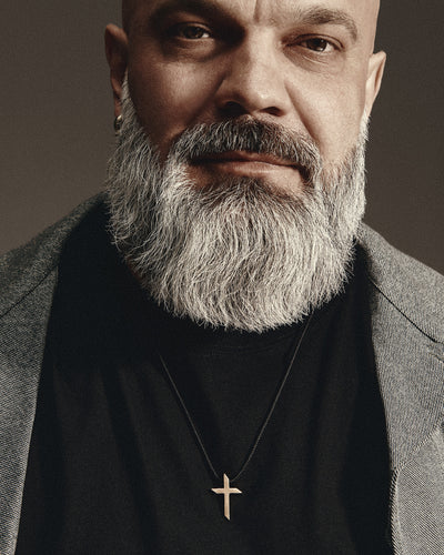Cross EX FIDEI (14k yellow gold)