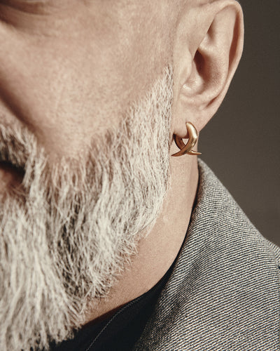 Pendiente individual FARLIG (14k yellow gold) — imagen de producto 2