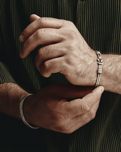 Brazalete de plata NODUS — imagen de producto 2