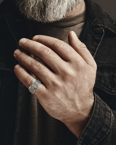 Silver ring ARCHANGELS PROTECTION