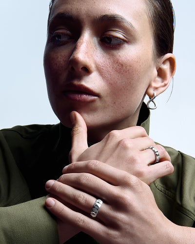 Silberring FACETTE