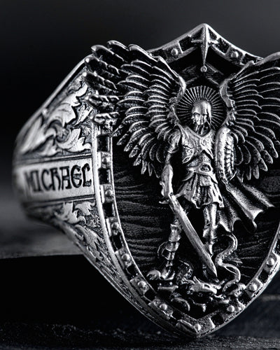 Anillo de plata ST. ARCHANGEL MICHAEL — imagen de producto 2