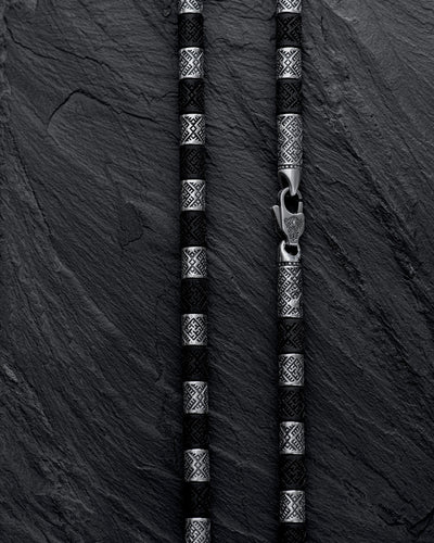 Silberkette SVAROG (Ebenholz)