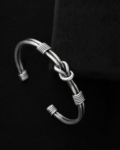 Brazalete de plata NODUS — imagen principal