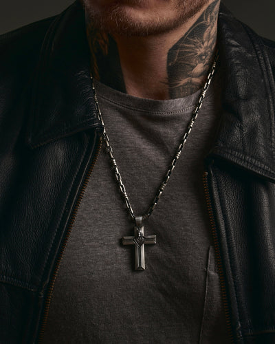 Ασημένιος σταυρός CRISTO REDENTOR — εικόνα προϊόντος 2