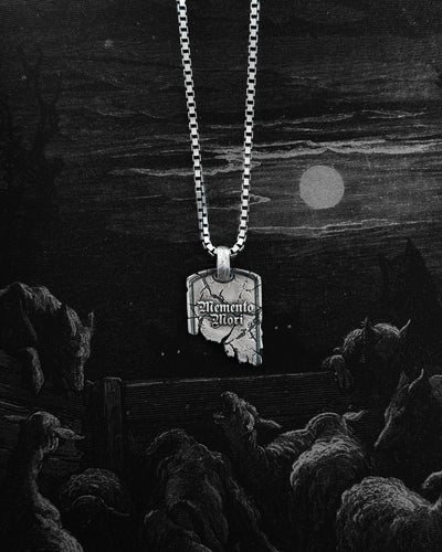 Silberanhänger SCRIPTUM. MEMENTO MORI