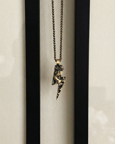 Pendant ZEUS. LIGHTNING (14k yellow gold)