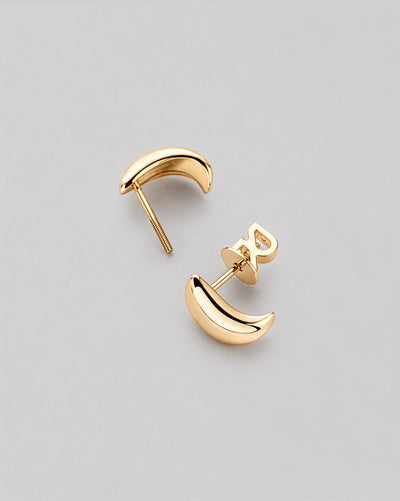 Stud earrings ROSÉE (14k yellow gold)