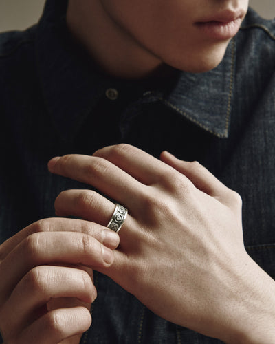 Bague en argent HÉRITAGE NORDIQUE — vue 2
