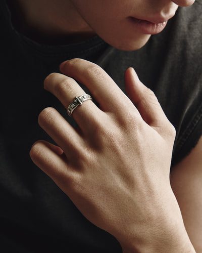 Bague en argent ROSARIUM — vue 2