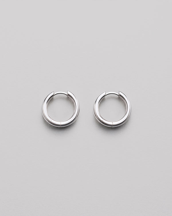 Silver earrings THE HOOP S