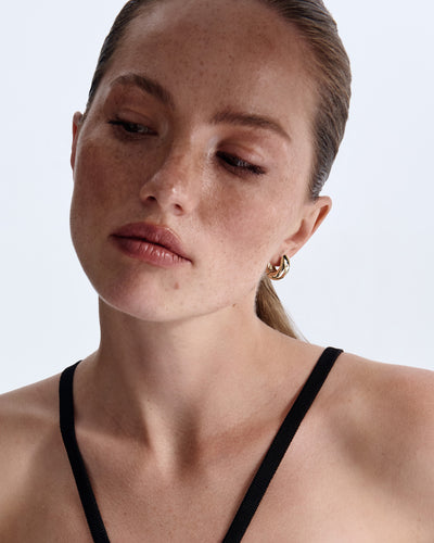 Boucles d'oreilles GOUTTE (or jaune 14 carats) — vue 2