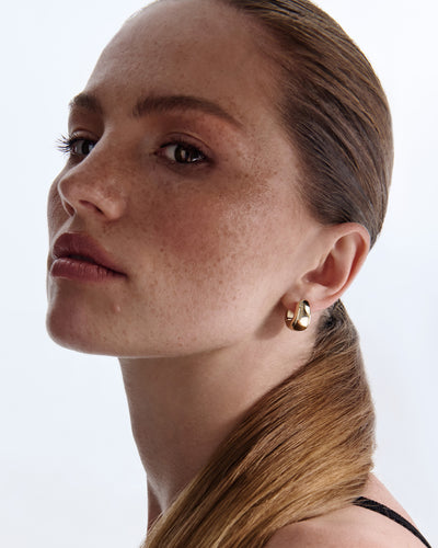 Boucles d'oreilles GOUTTE (or jaune 14 carats)