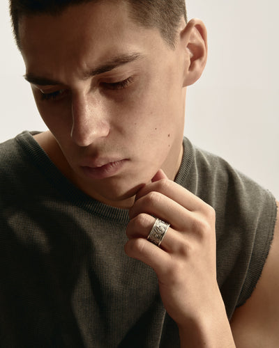 Silver ring BENJAMIN