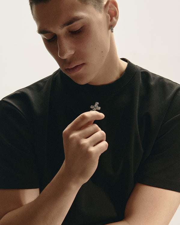 Silver hoop earring BRUCH