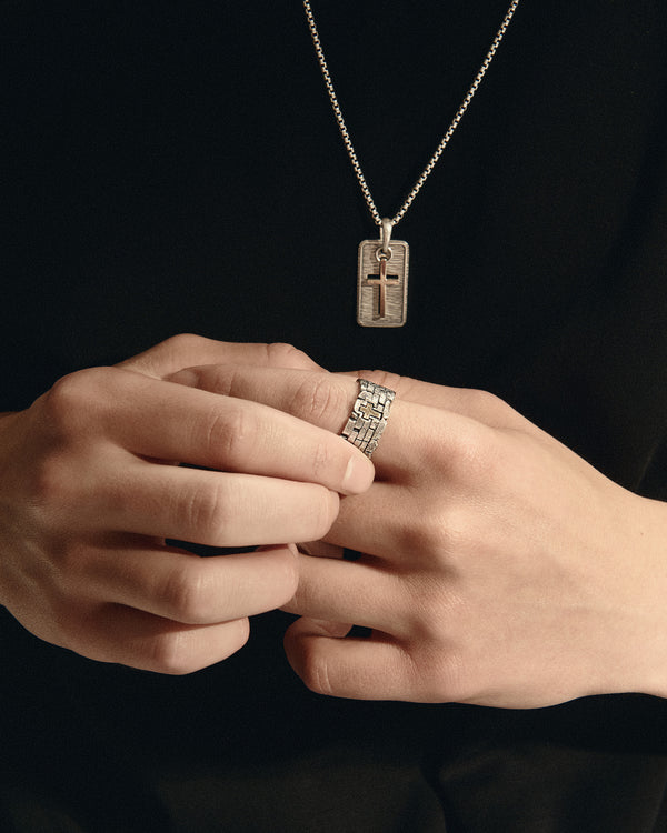 Bague en argent DIEU EST MA FORTERESSE