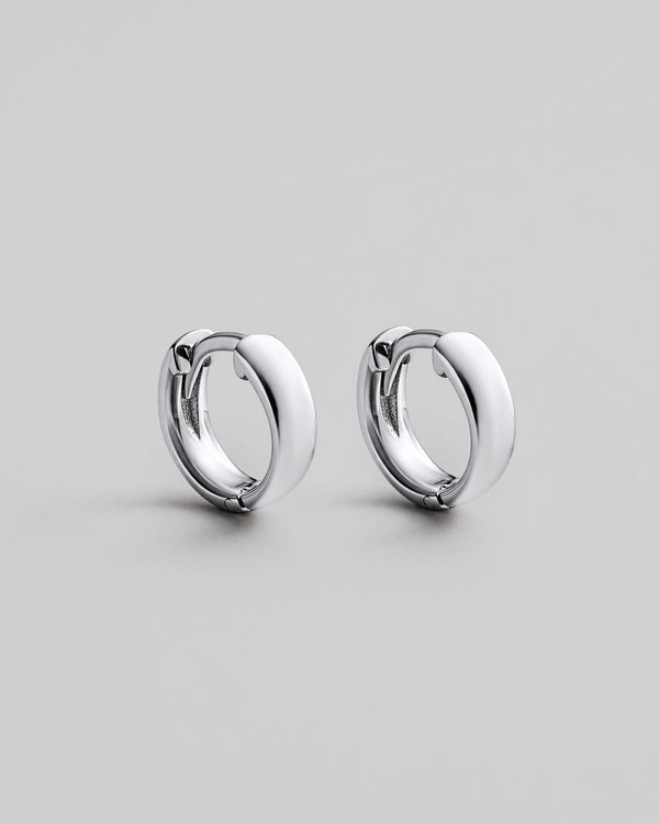 Silver hoop earrings THE CLASSIC S