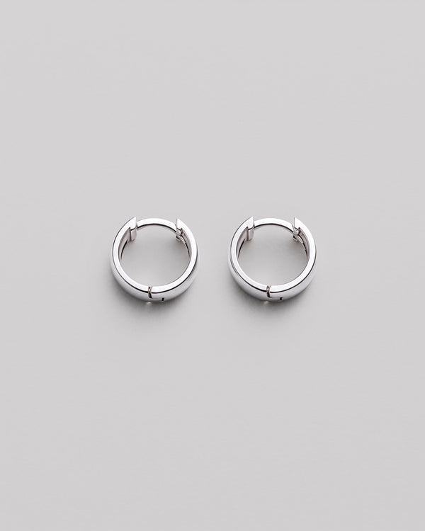 Silver hoop earrings THE CLASSIC S