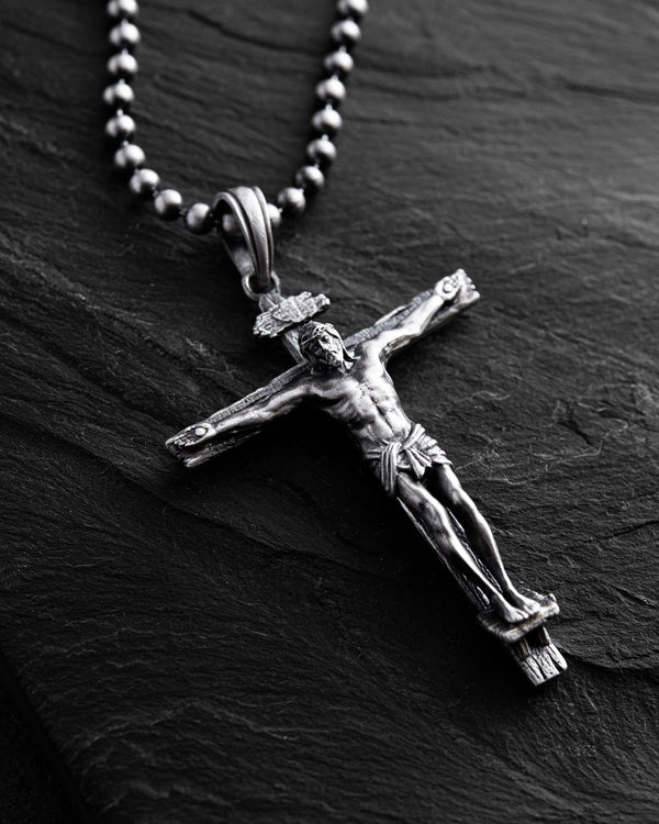 Croix d'argent CRUCIFIXION DE JÉSUS-CHRIST