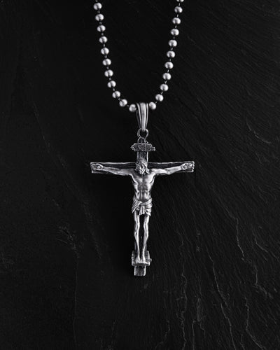 Croix d'argent CRUCIFIXION DE JÉSUS-CHRIST