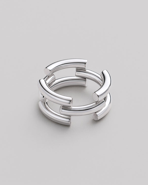 Silver ring DYNAMIC