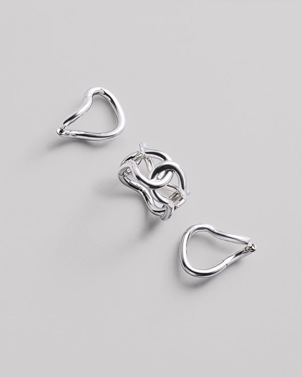 Silver earrings SILHOUETTE