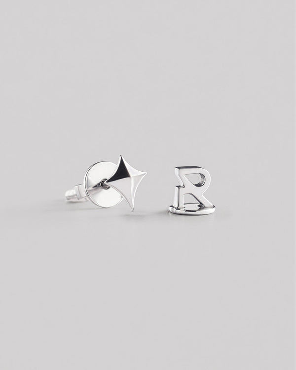 Silver stud earrings SPARK