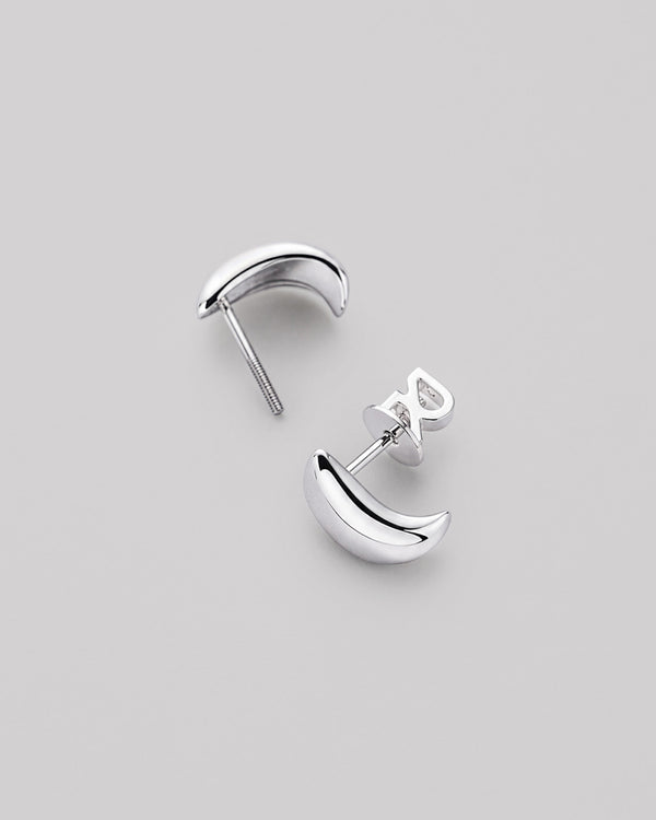 Silver stud earrings ROSÉE