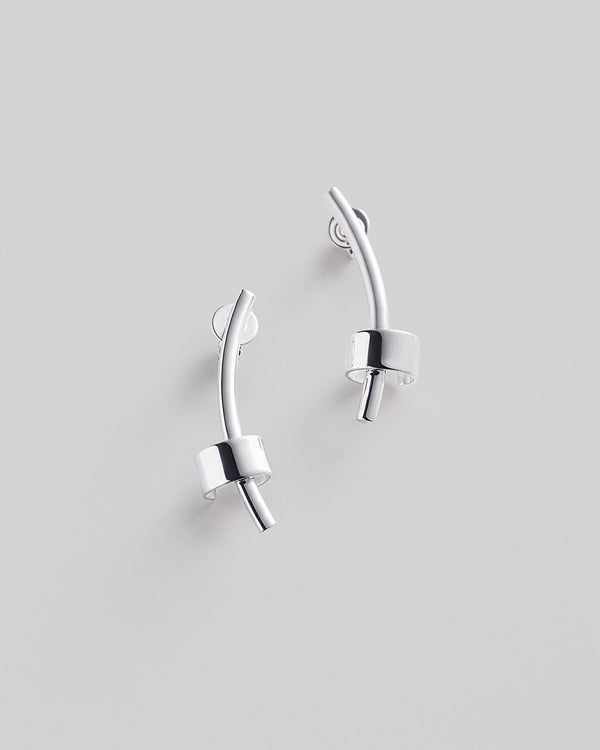 Silver ear cuff ACCENT (right ear)