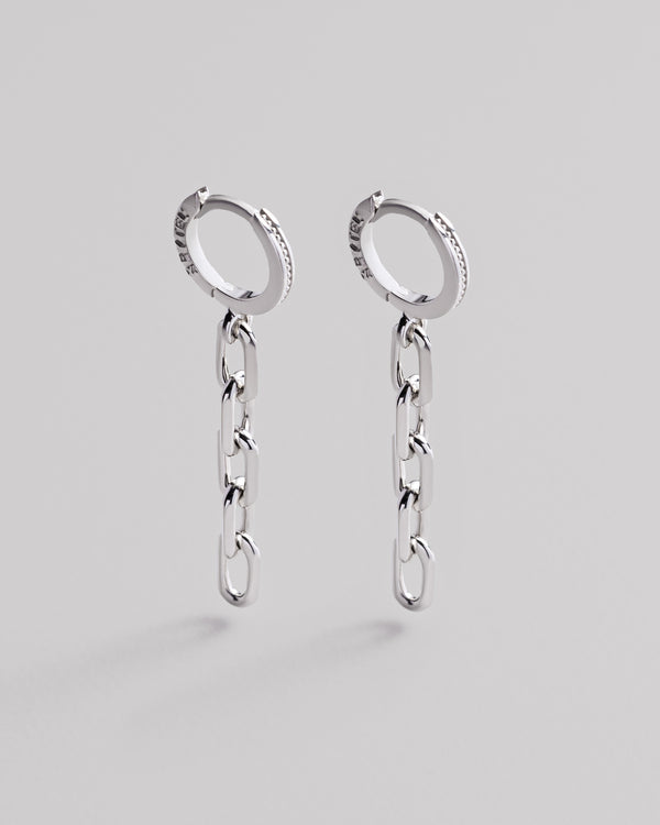 Silver earrings CHAIN