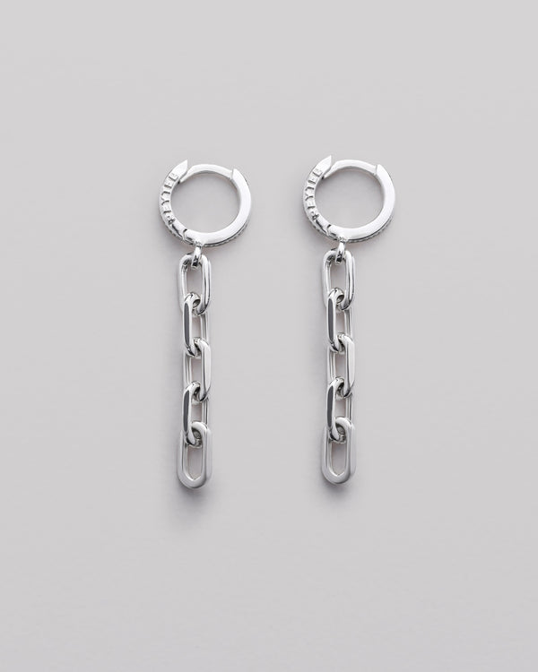 Silver earrings CHAIN