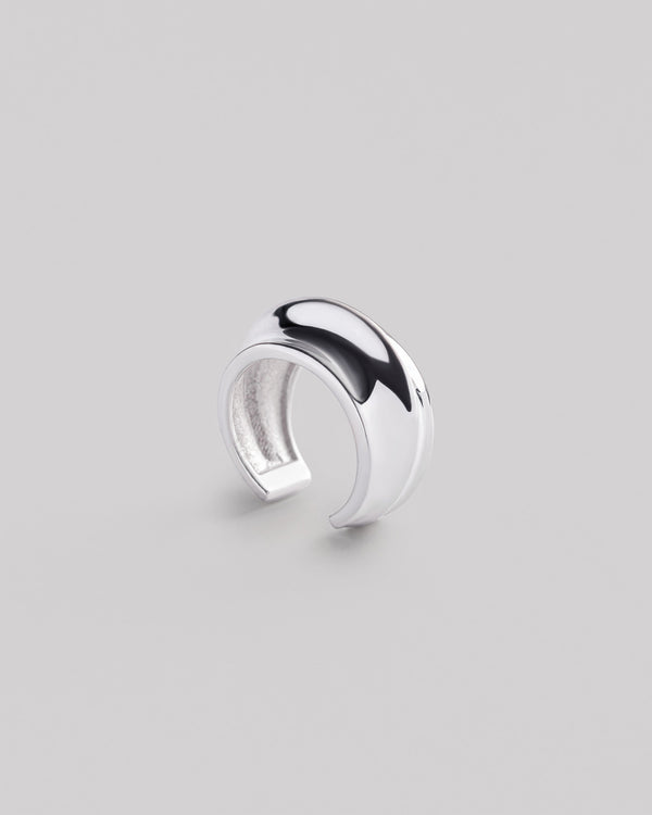 Silver single earring - cuff LUCENT