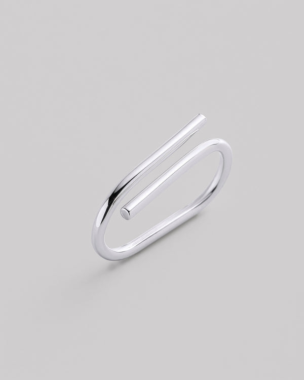 Silver ring MAGNETIC (two-finger)