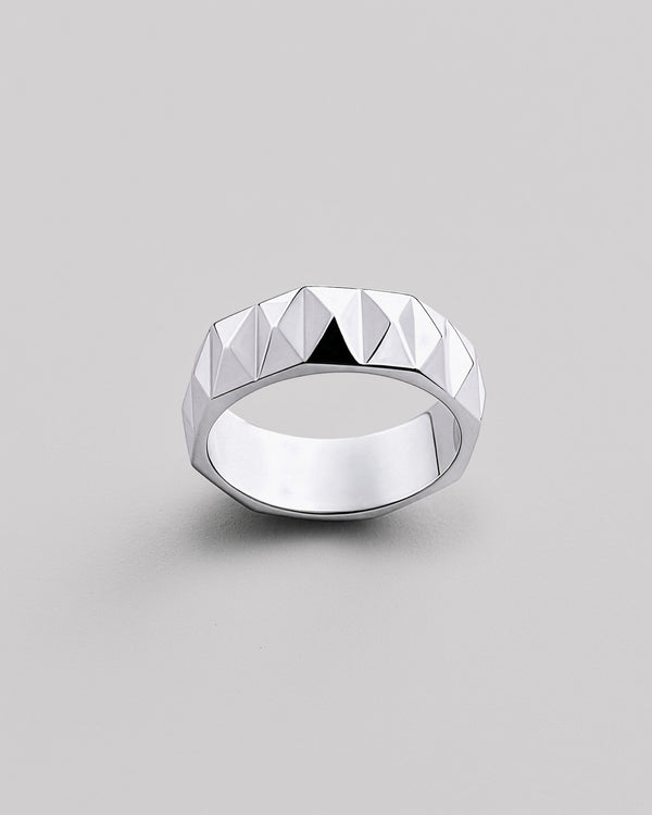 Silberring FACETTE