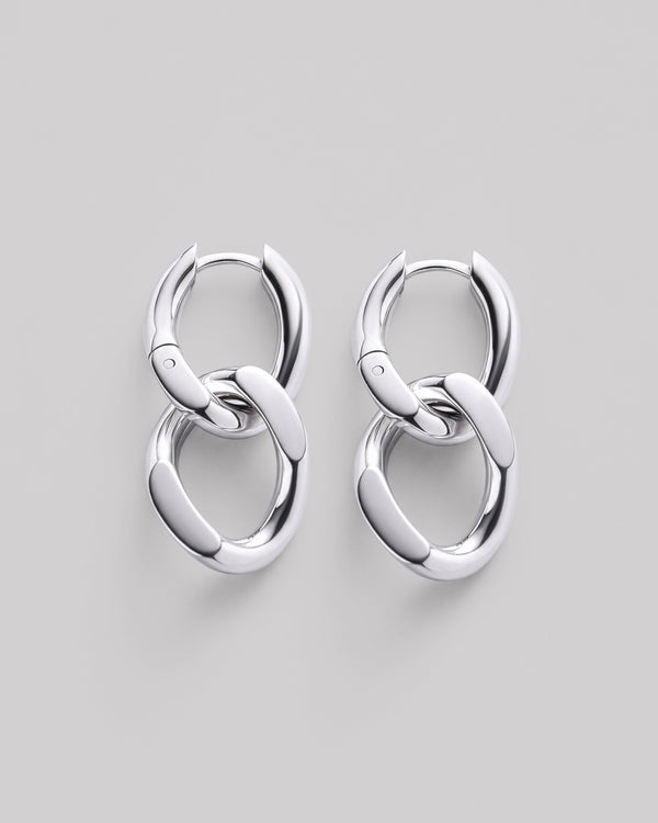 Orecchini in argento TWIN