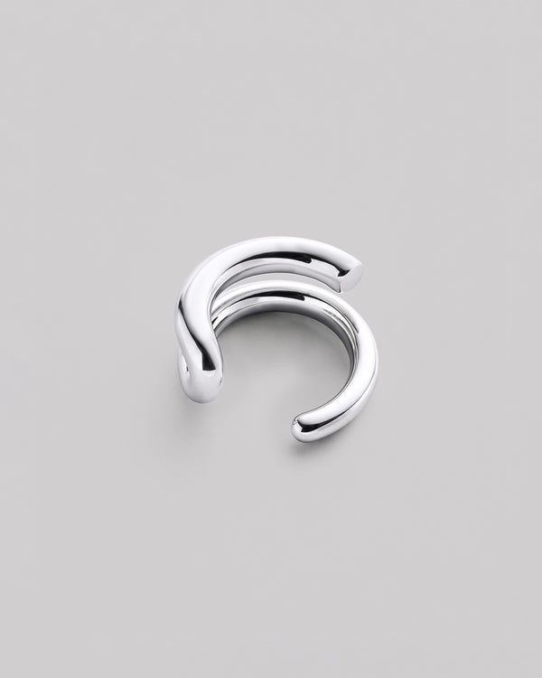 Silver single earring - cuff ARIA
