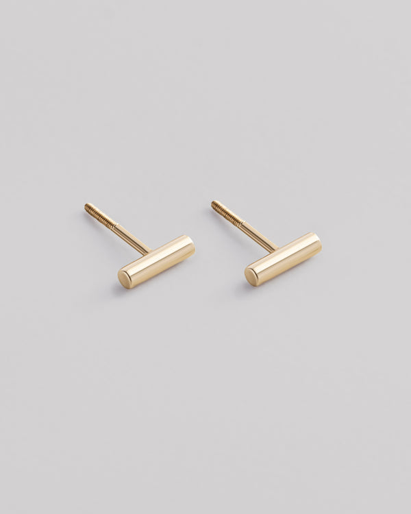 Stud earrings TOUCH (14k yellow gold)