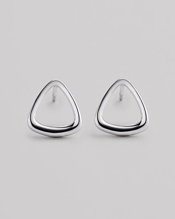 Silver stud earrings PETRA