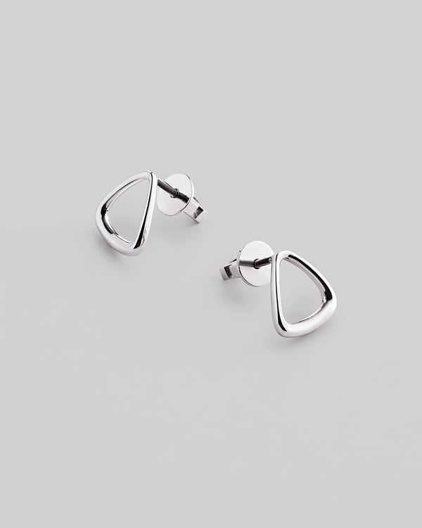 Silver stud earrings PETRA