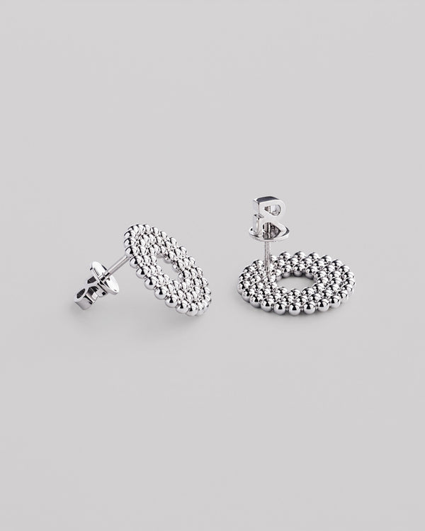 Silver stud earrings SOLE