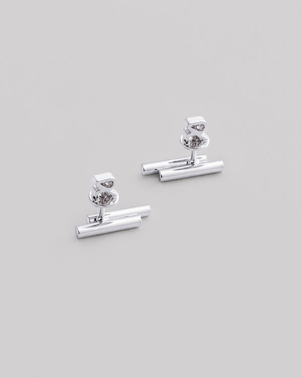 Silver stud earrings AUDACE