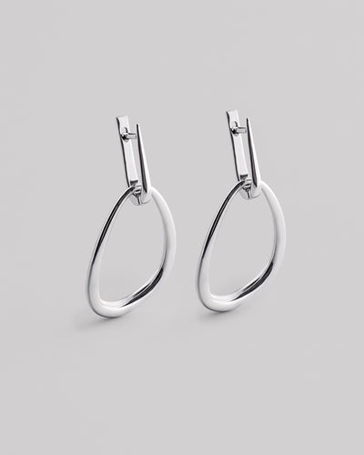 Silver earrings FLOAT