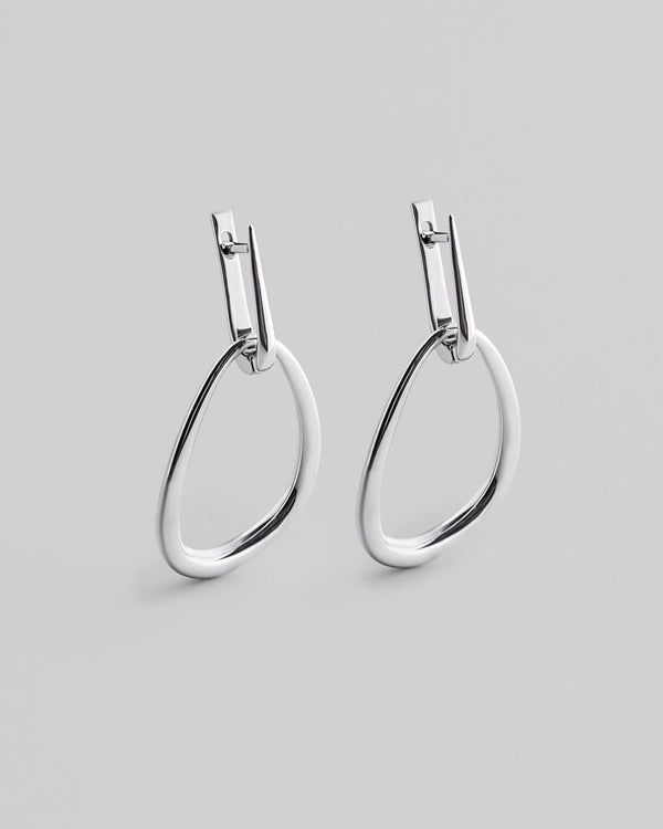 Silver earrings FLOAT