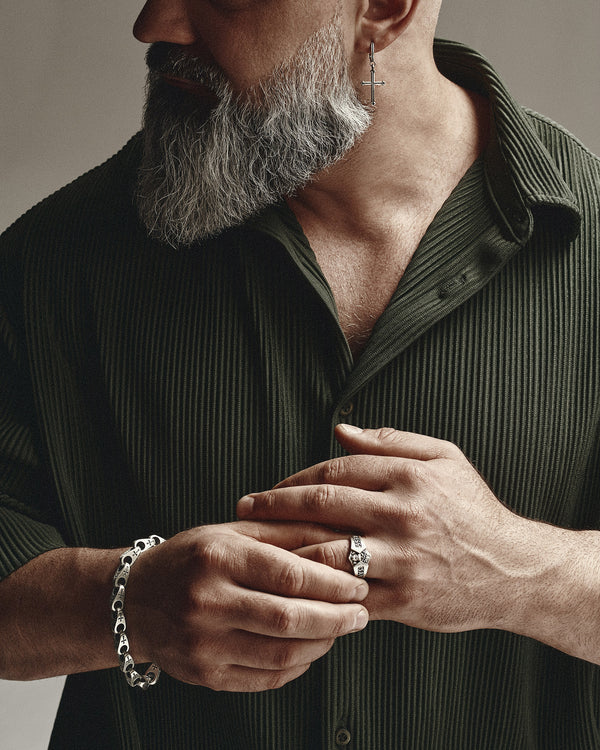 Silberring GOTT SEGNE, Rette UNS