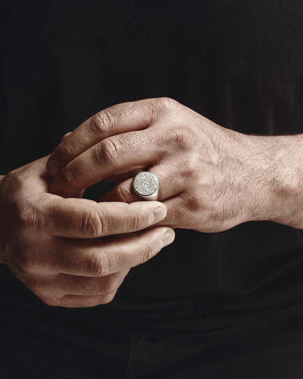 Anello in argento SIGILLO DI SALOMONE